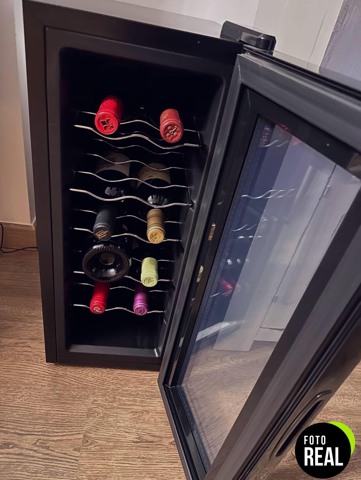 vinoteca-cecotec-12-botellas-coolcrystal-bolero-grandsommelier-foto-1